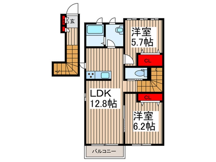 エスペランサⅡ番館の物件間取画像