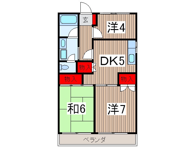 シャト－所沢の物件間取画像