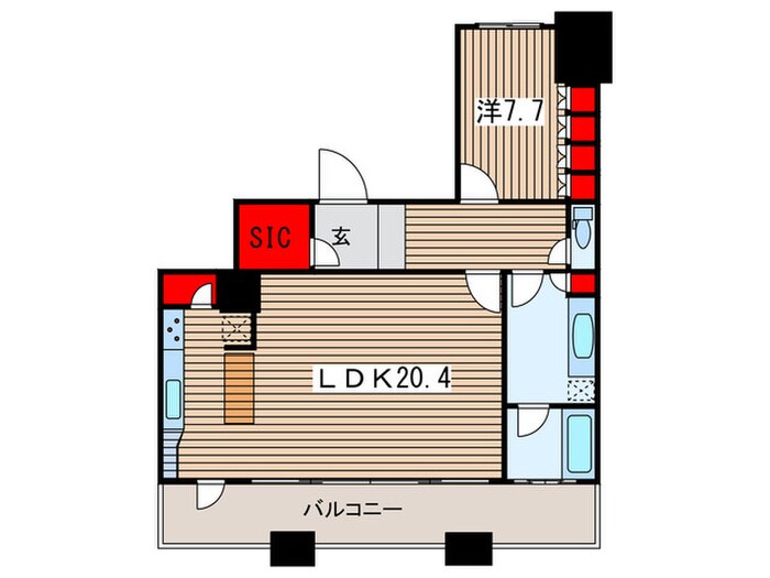 THE TOKYO TOWERS MID TOWER 30Fの物件間取画像