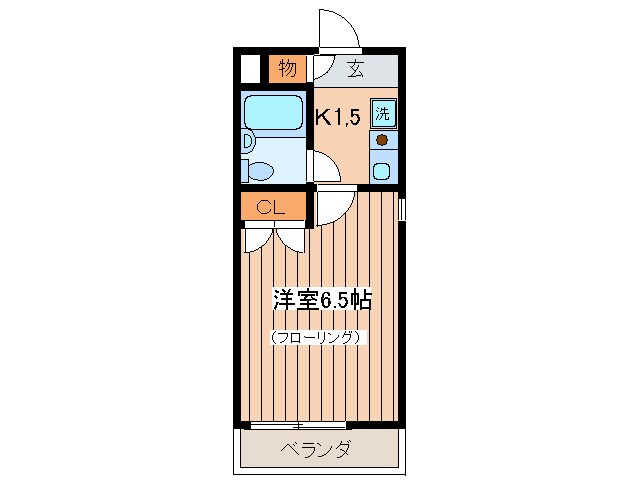 ダイホ－プラザ桜上水（２０４）の物件間取画像