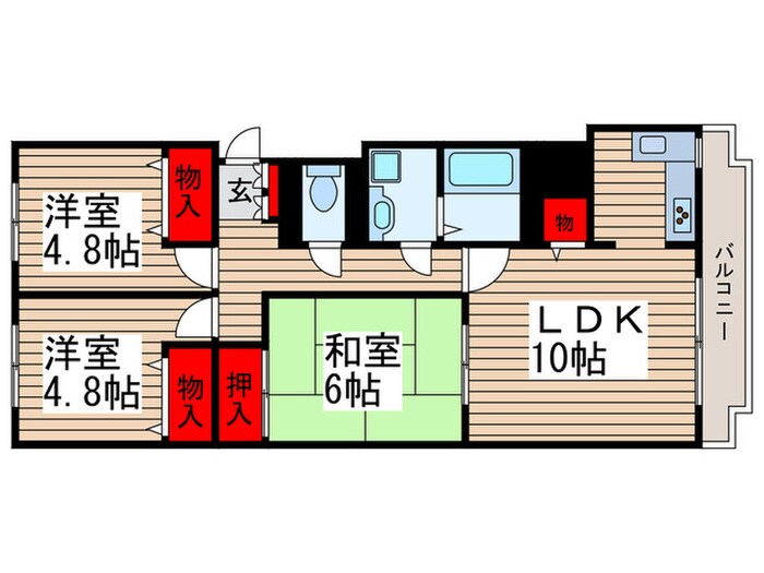 サンシティ南行徳Ⅲの物件間取画像