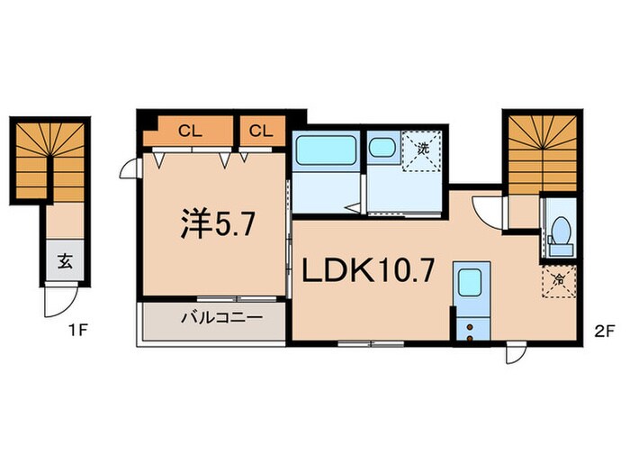 エスポワール高津の物件間取画像