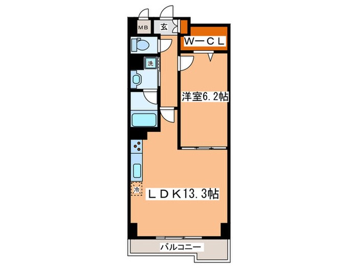 クアドリフォリエブルーの物件間取画像