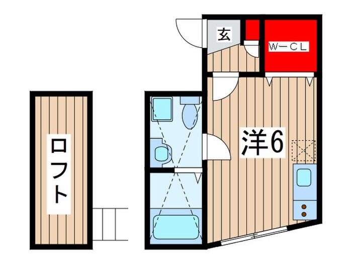クレセル本千葉の物件間取画像