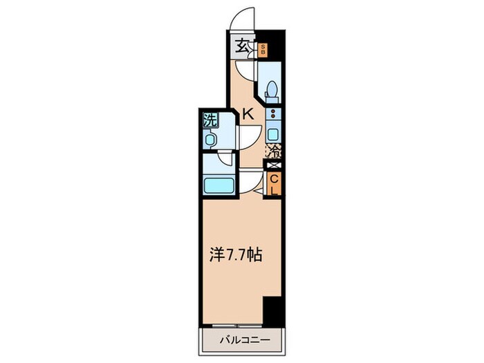 ヴァレッシア蒲田シティ（602）の物件間取画像