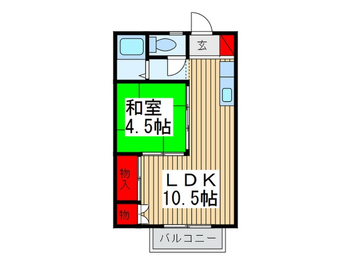 ＹＳハイツ ２の物件間取画像