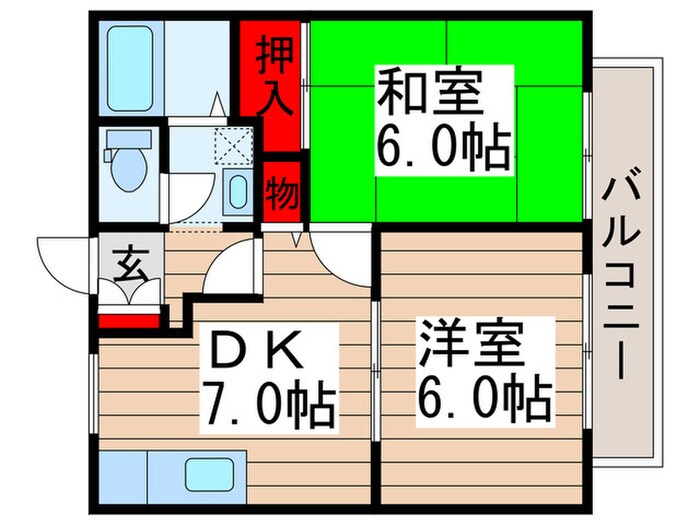 サンアベニューの物件間取画像
