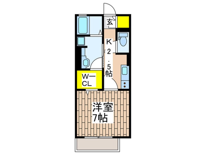 サンライズ柄沢　西館の物件間取画像