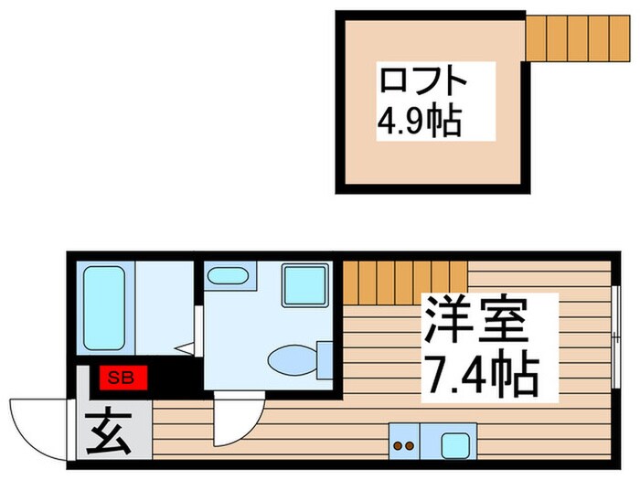 シャルム北千住の物件間取画像