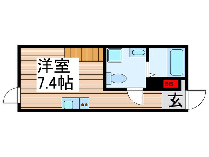 シャルム北千住の物件間取画像