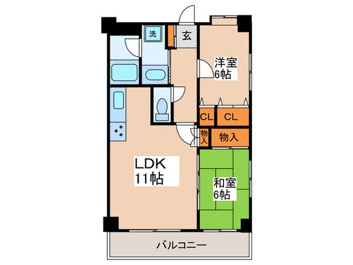 カメットⅠ(303)の物件間取画像