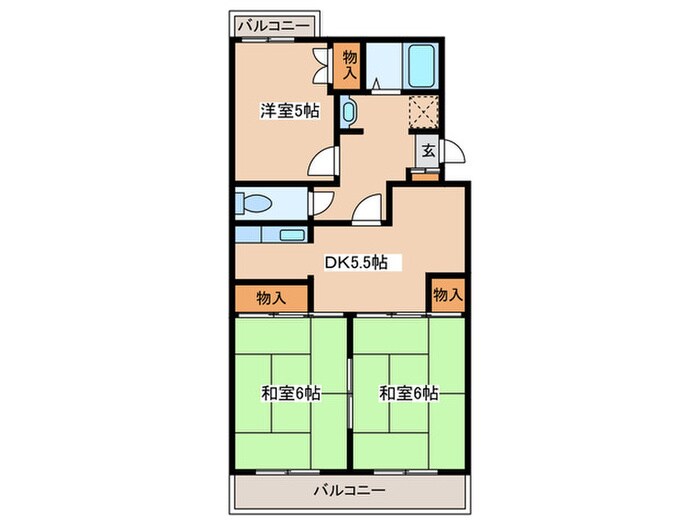 ベルハイツ高嶺の物件間取画像