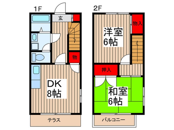 ＨＯＵＳＥ８８の物件間取画像