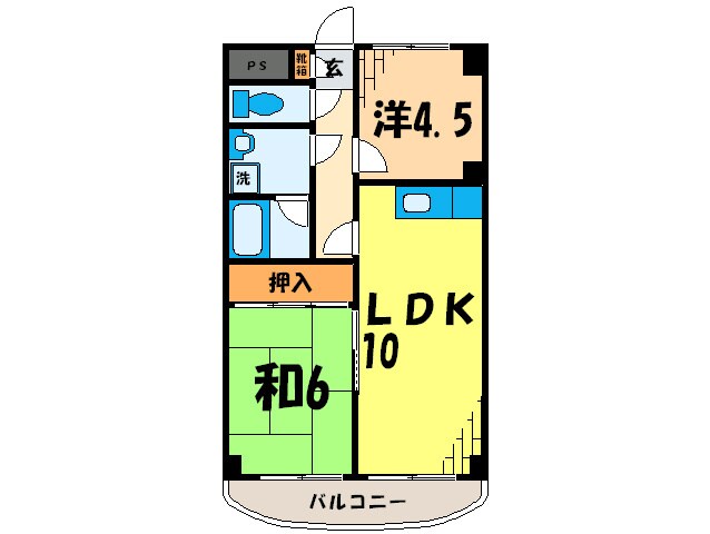 クオーレプロバンス篠崎の物件間取画像