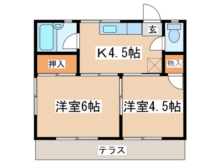 ハイム青木の物件間取画像