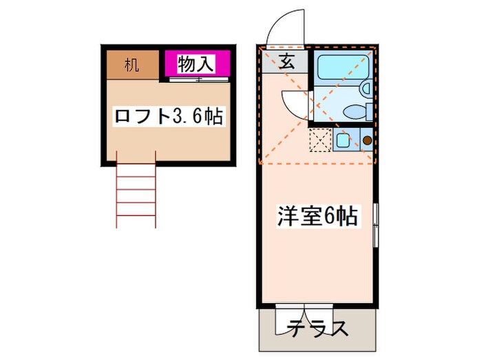 ｍｙ　ｐｌａｎ中野中央Ａの物件間取画像