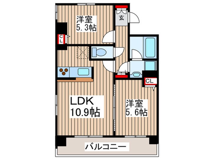 レジディア両国の物件間取画像