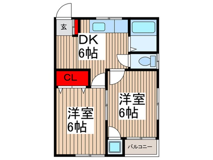 ホワイトハイツ久保田の物件間取画像