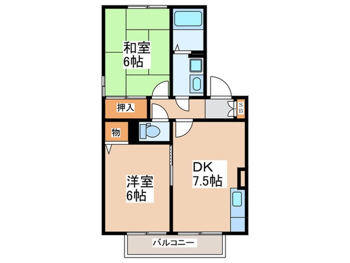 メゾンプロスペリテの物件間取画像