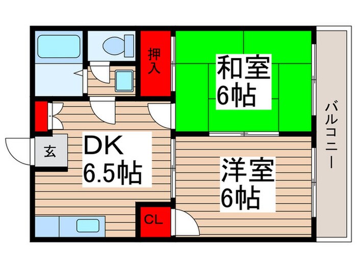 シティハイツ辰和の物件間取画像