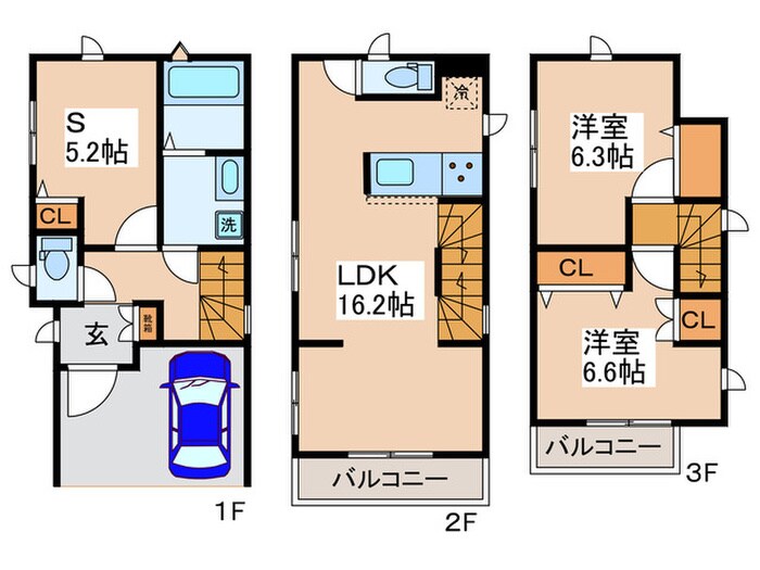 Kolet川崎馬絹9の物件間取画像