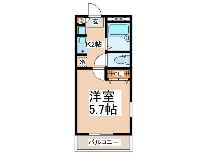 メロ－フラッツ湘南の物件間取画像