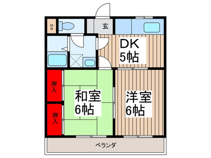 メゾン中村の物件間取画像