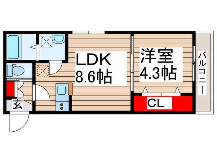 ルノン新検見川の物件間取画像