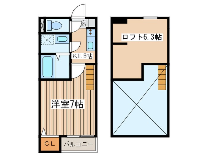 グリシーヌ西鶴間の物件間取画像