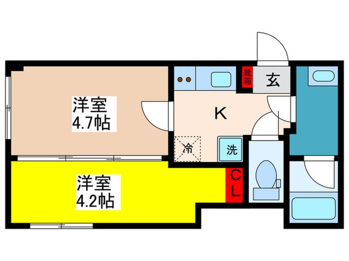 LEGALAND東中野の物件間取画像