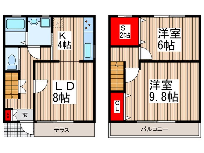 メゾンエモックⅡの物件間取画像