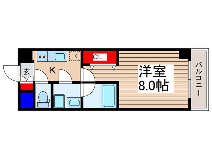 メルヴェーユイイダ熊野町の物件間取画像