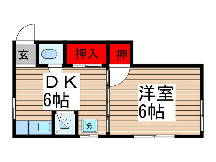 第２ときわ荘の物件間取画像