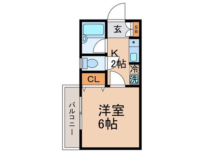 コーポビレッジⅡの物件間取画像