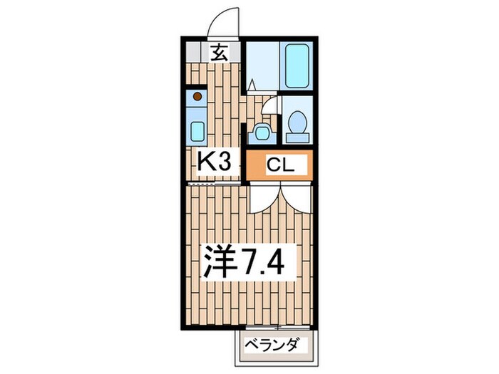 ソレイユ和田山Ⅰの物件間取画像