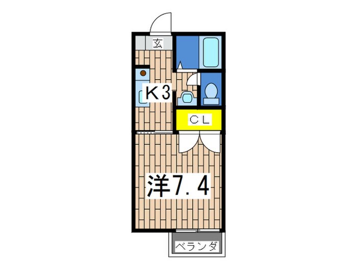 ソレイユ和田山Ⅰの物件間取画像