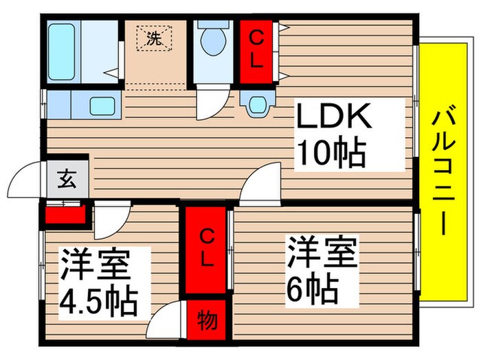 ロイヤルタカダヤＢの物件間取画像