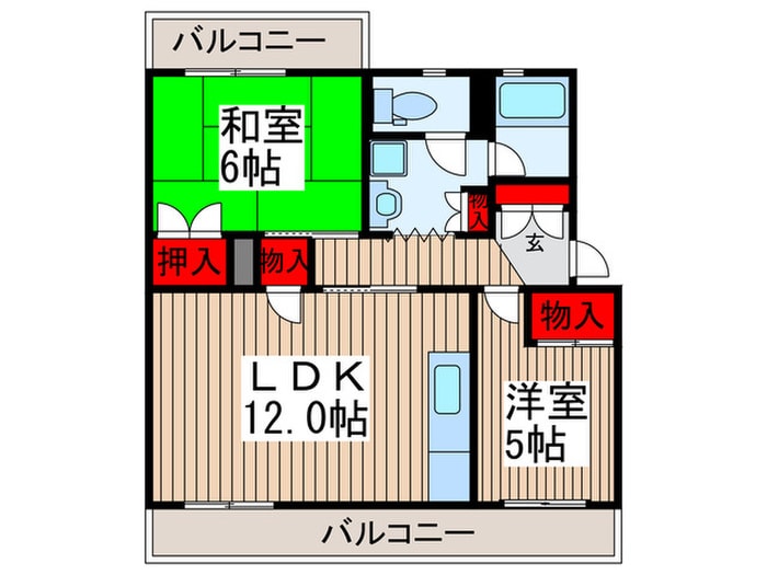 第二ｾﾝﾁｭﾘｰﾊﾟｰｸの物件間取画像