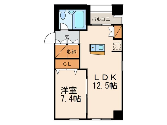 ｵｰﾊﾟｽﾎｰﾑｽﾞ八丁堀の物件間取画像