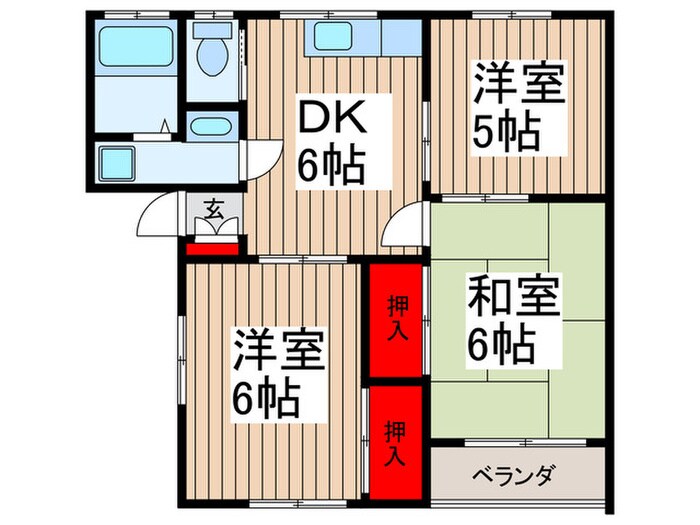 パレ－シャル中山の物件間取画像