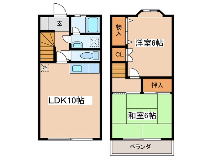 メゾンユ－２の物件間取画像