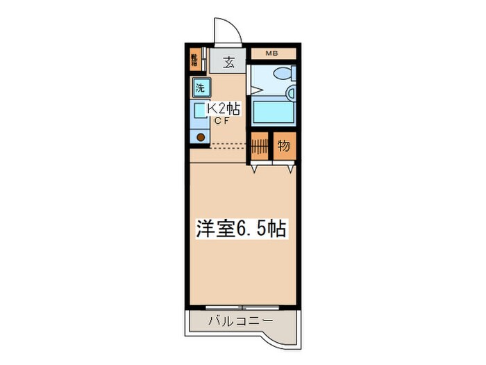 ｼｬﾄｰﾜｼﾝの物件間取画像