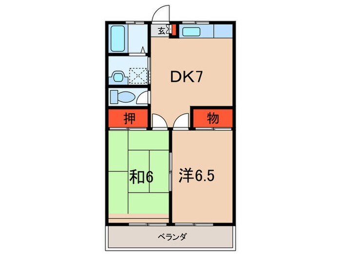 グリンパレスの物件間取画像