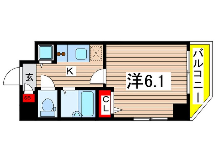 ガ－ラ・シティ東陽町（503）の物件間取画像