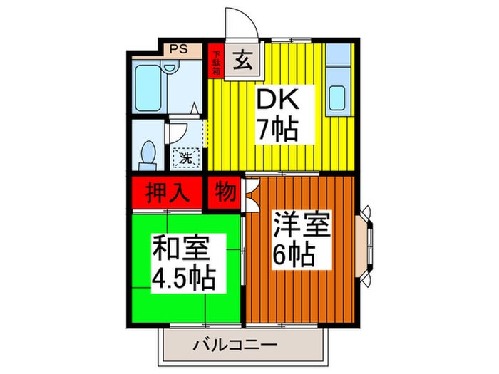 ヨシノハイツの物件間取画像