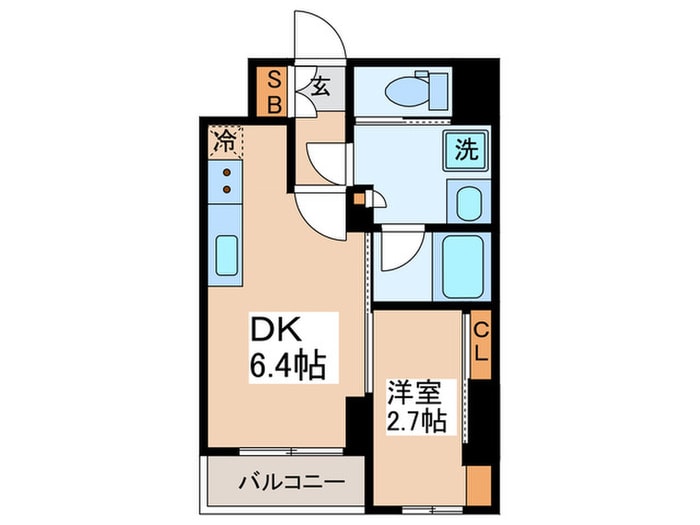 クレストコート浅草柳通りの物件間取画像