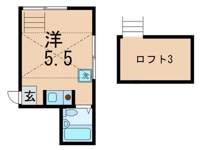 中延ハイツの物件間取画像