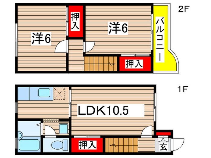 テラス５の物件間取画像