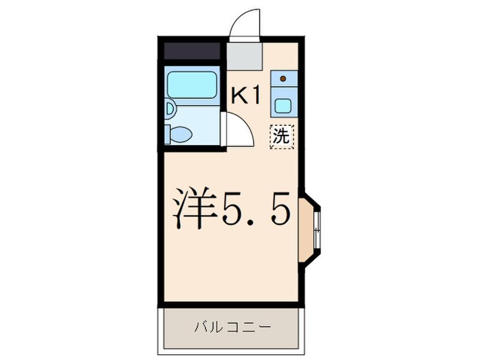 クレセントユニ二子新地の物件間取画像