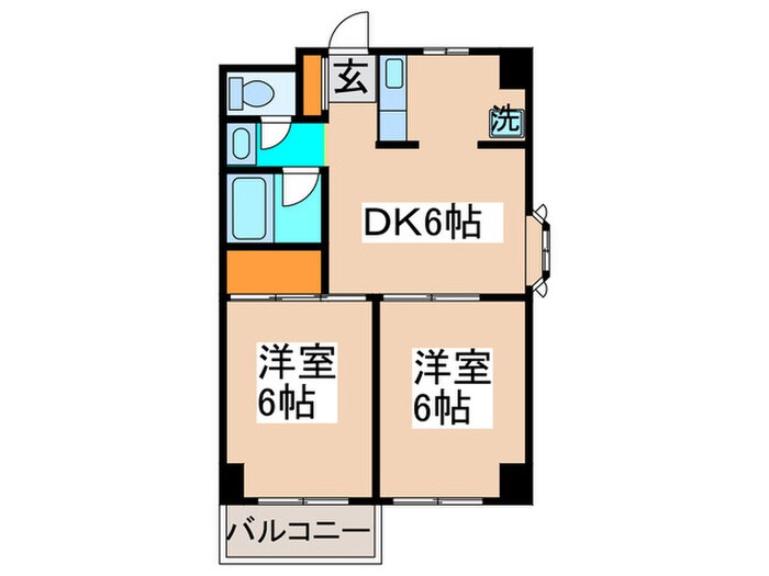 ランデン宮前の物件間取画像